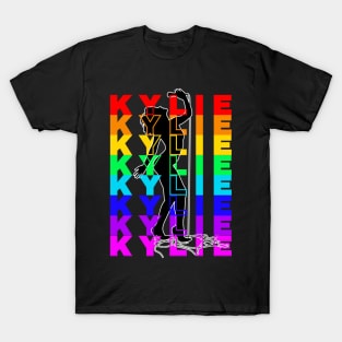 Kylie Minogue Gay Pride Rainbow T-Shirt
